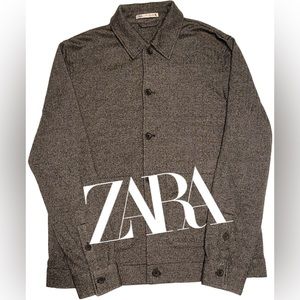 Zara- Men’s Casual Overshirt/Shacket- Gray- Sz Medium- NWOT- Trendy! Versatile🧥